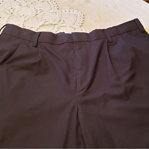 Mens Merona Black Dress Pants with Cuffs 38 X 32 - Picture 2 of 5